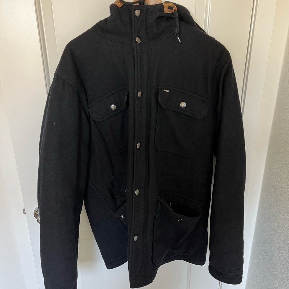 Obey peacoat hooded jacket. Excellent condition.